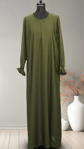 Classic Elastic Sleeve Abaya